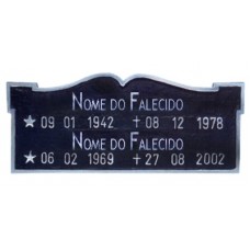 Placa sem Foto Dupla Placa sem Foto Dupla